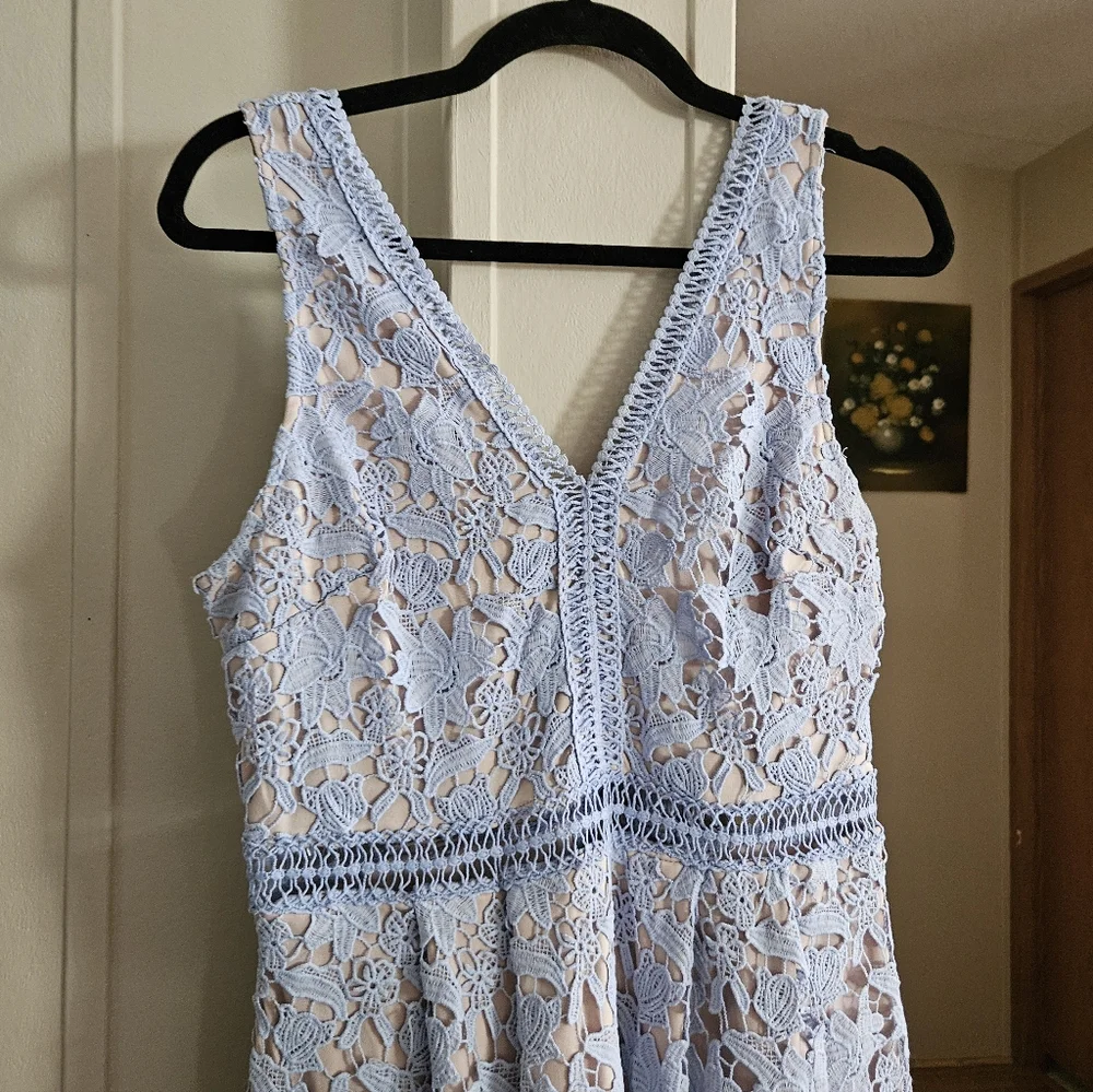 Francesca's Collections Lace Detail Dress - Picture 4 of 5